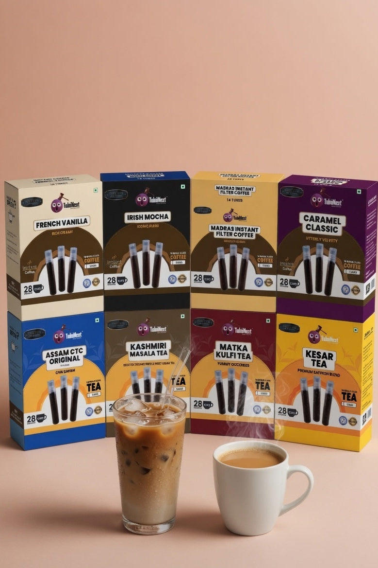 All in One Combo - full lineup grid with iced coffee and hot tea (2:3)