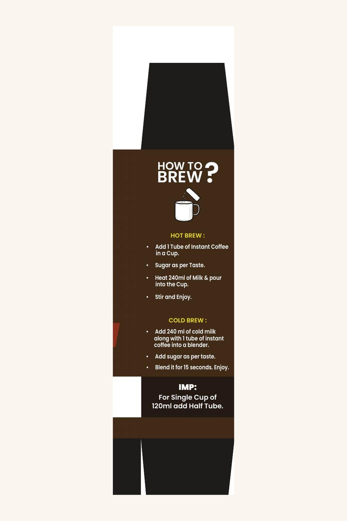 How to brew Irish Mocha - official box instructions