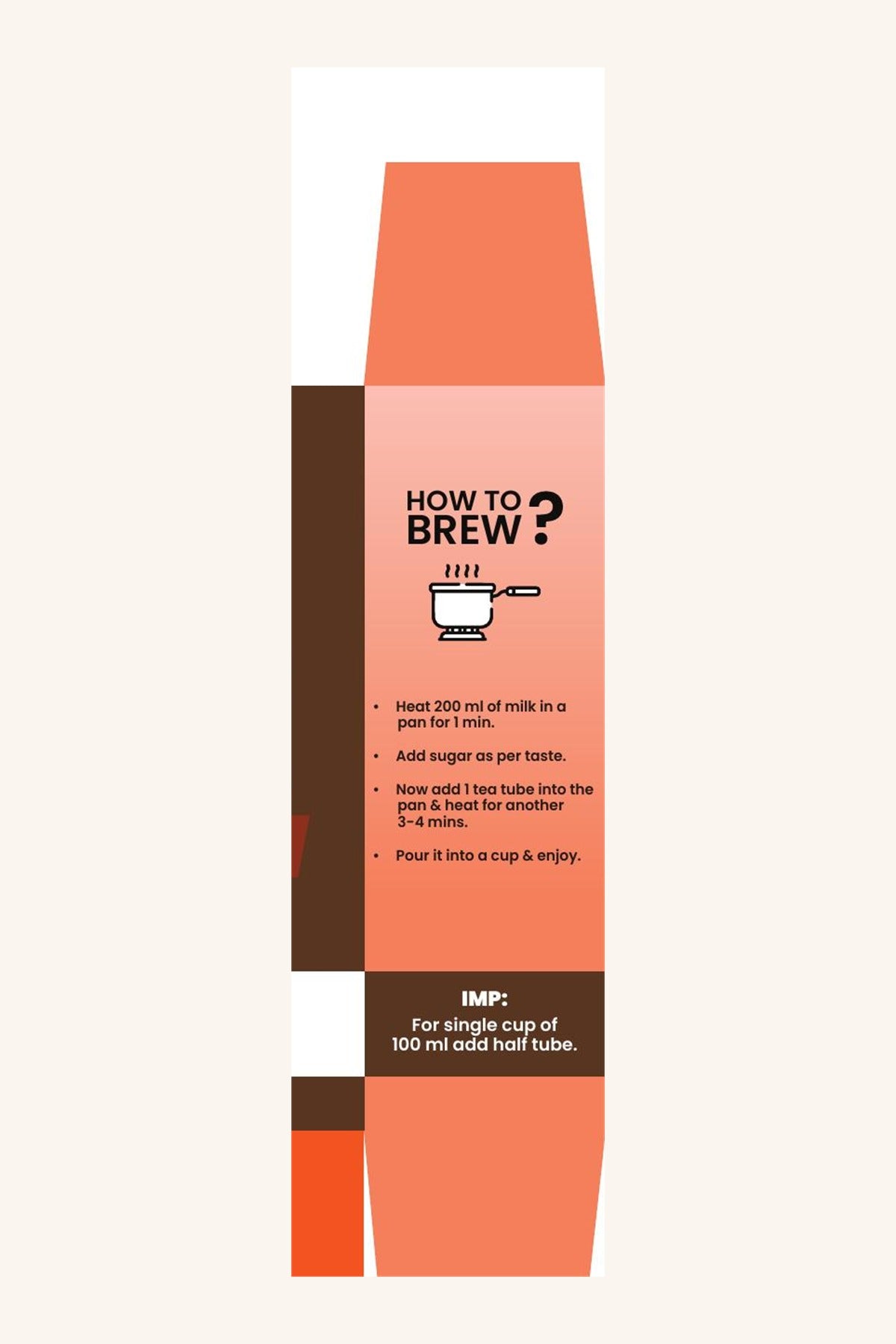 How to brew Kesar Tea - official box instructions