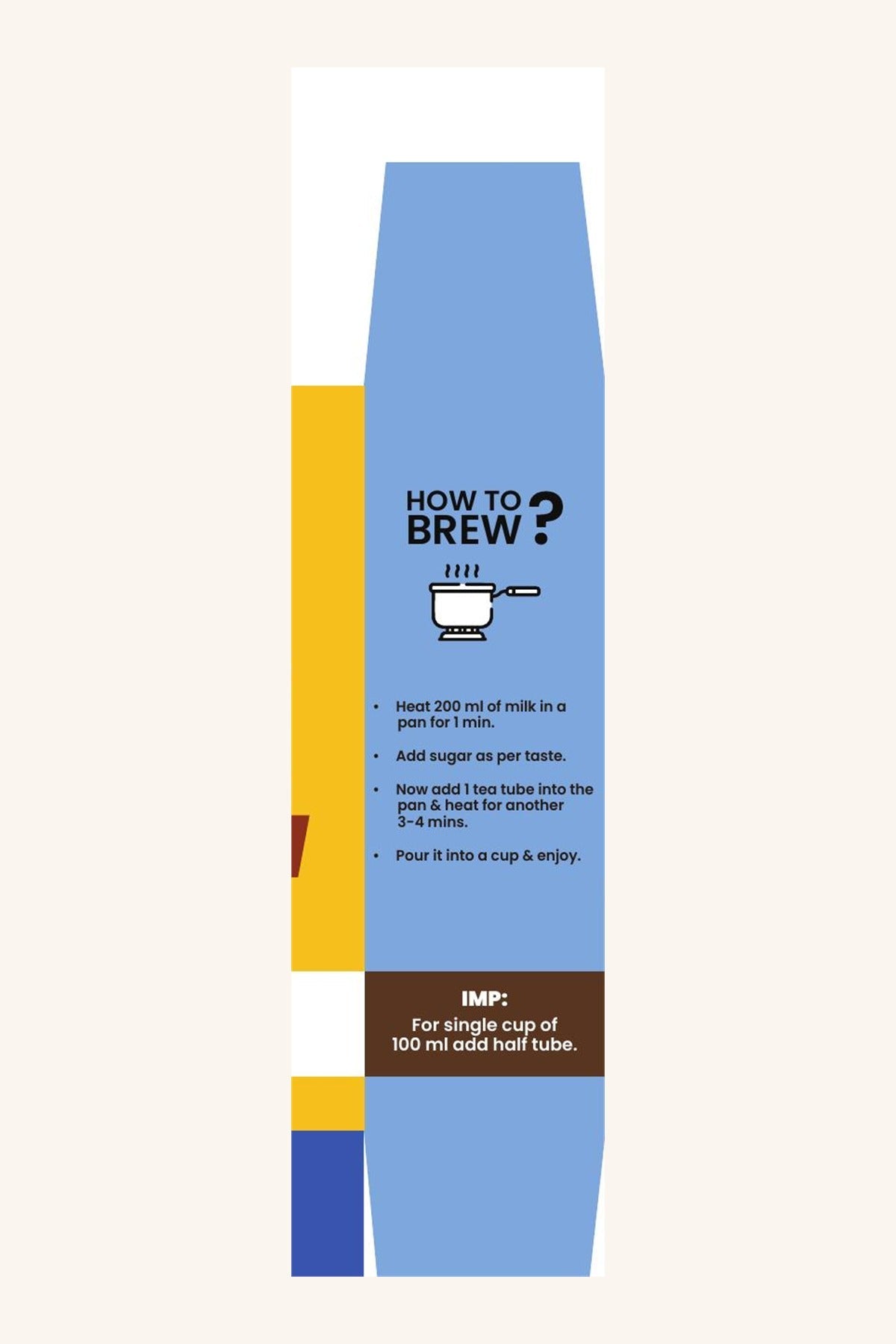 How to brew TuboNext tea - official box instructions