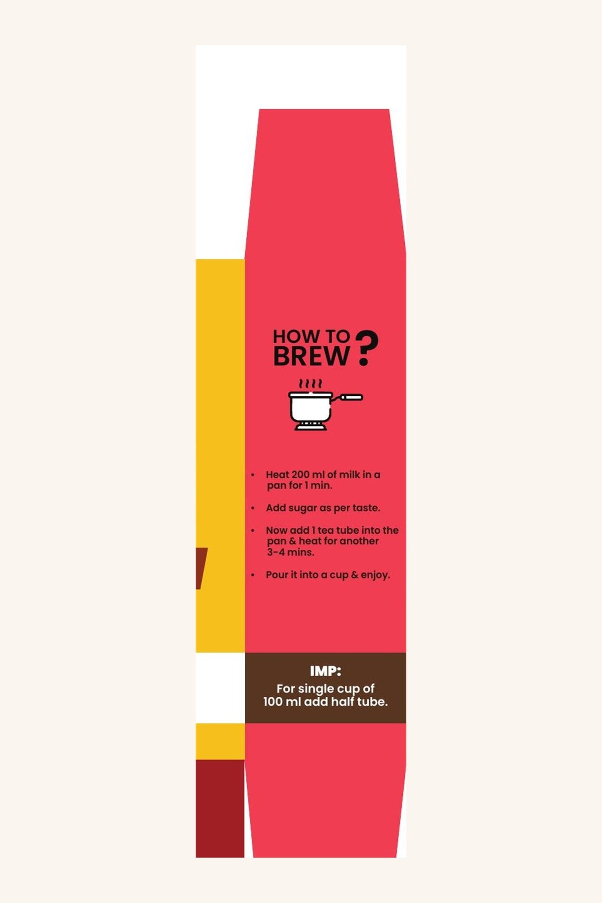 How to brew Matka Kulfi Tea - official box instructions